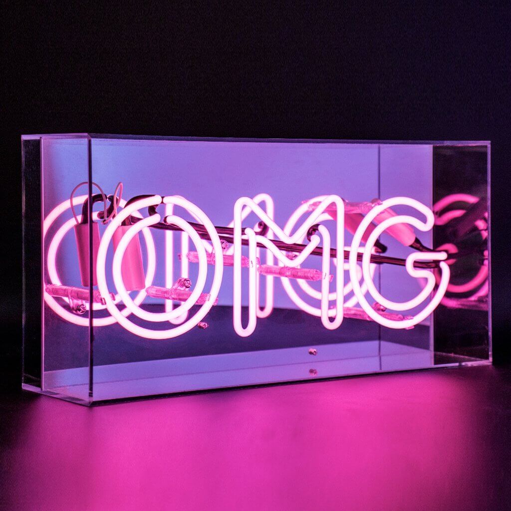 OMG - Boîte néon acrylique Locomocean